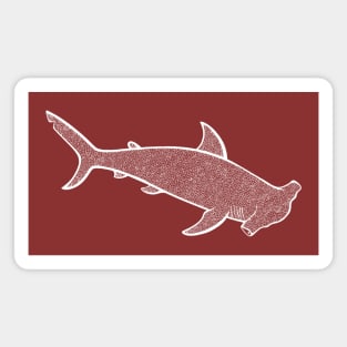 Hammerhead Shark Ink Art - ocean animal design Magnet